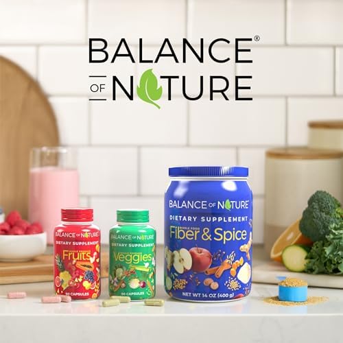 Balance of Nature Fruits & Veggies Supplements - Whole Fruit and Vegetable Ingredients for Women, Men, and Kids - 90 Fruit Capsules, 90 Veggie Capsules - 2 Sets - Image 7