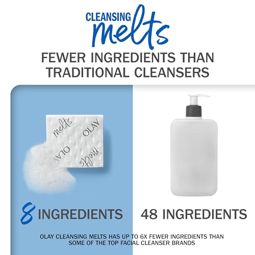Olay Cleansing Melts + Vitamin C Face Cleanser, 64 ct. total (2 x 32 ct.), Water-Activated Face Wash to Clean, Tone, and Refresh - Image 4