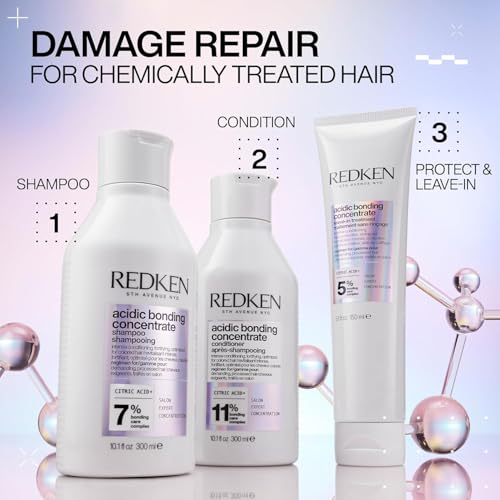 Redken Bonding Conditioner for Damaged Hair Repair | Strengthens and Repairs Weak and Brittle Hair | Acidic Bonding Concentrate | Safe for Color-Treated Hair | For All Hair Types - Image 6