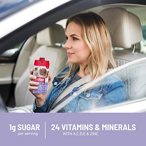 SlimFast Protein Shake with Caffeine, Caramel Macchiato- 20g Protein, Meal Replacement Shakes, High Protein with Low Carb and Low Sugar, 24 Vitamins and Minerals, (Pack of 12) - Image 6