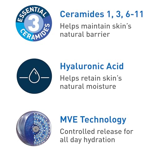 CeraVe PM Facial Moisturizing Lotion | Night Cream with Hyaluronic Acid and Niacinamide | Ultra-Lightweight, Oil-Free Moisturizer for Face | 3 Ounce - Image 2