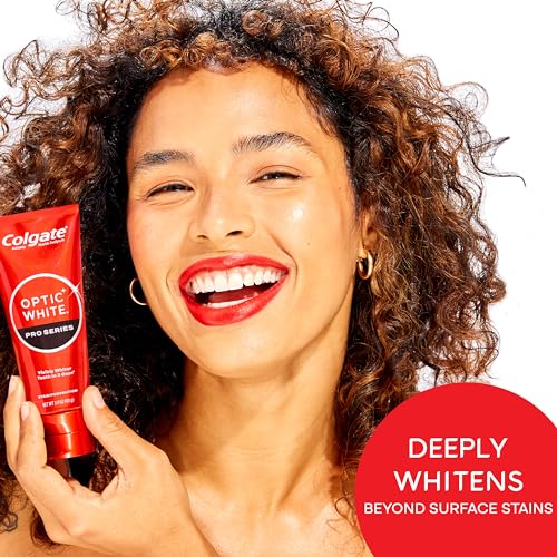 Colgate Optic White Pro Series Whitening Toothpaste with 5% Hydrogen Peroxide, Stain Prevention, 3 Oz Tube - Image 5