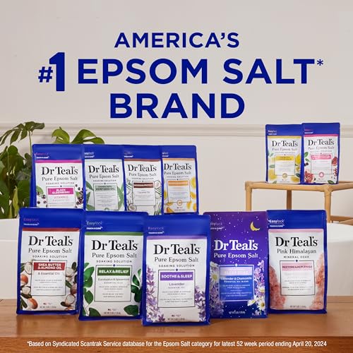 Dr Teal's Pure Epsom Magnesium Salt Soak, Soothe & Comfort with Oat Milk & Argan Oil, 3 lbs - Image 7