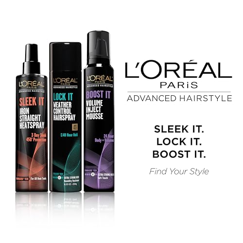 L'Oréal Paris Advanced Hairstyle Sleek It Iron Straight Heat Spray, 5.7 Ounce - Image 5