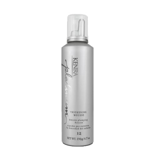 Kenra Platinum Thickening Mousse 12 | Volumizing Styler | Adds Fullness & Body | Humidity Protection Up To 48 hours | Density Plumping up tp 150% | Thermal Protection | All Hair Types