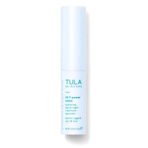 TULA 24-7 Power Swipe Hydrating Eye Balm | Dark Circle Treatment, Instant Brightening, Portable | 0.23oz