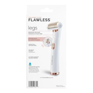 Finishing Touch Flawless Legs, Electric Razor for Women, Pivoting Head Leg Hair Remover with LED Light for Instant and Painless Leg Hair Removal
