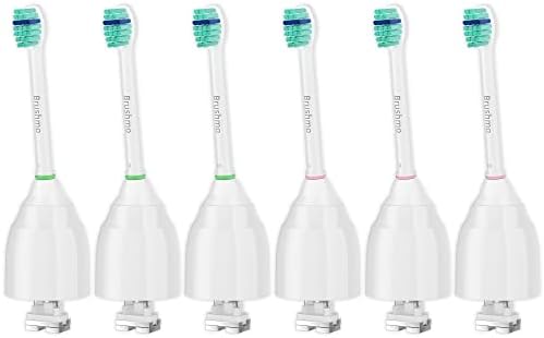 Brushmo Replacement Toothbrush Heads Compatible with Philips Sonicare E-Series Essence HX7022/66 and Other Screw-on Electric Toothbrush Models, BM716, Compact Size, 6 Pack - Image 2