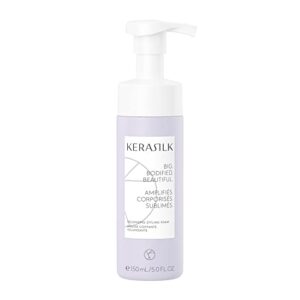 KERASILK Volumizing Styling Foam | Lightweight Formula | Creates Long-Lasting Touchable Hold | Enhances Body & Fullness | With Heat Protection | 150ml