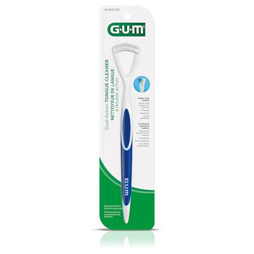 GUM Tongue Cleaner - Dual Action Soft Bristled Tongue Brush with Tongue Scraper for Better Oral Hygiene - Bad Breath Treatment (6pk) - Image 5