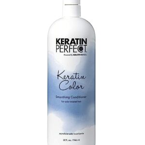Keratin Perfect Color Smoothing Conditioner - Salon Level Color Safe Hair Treatment For Women - The Best Conditioning Formula For A Frizzy And Dull Mane - Keratin Treatment Not Necessary - 32 Oz