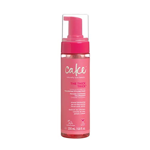 Cake Beauty Thick Trick Volumizing Styling Foam Hair Mousse, Green Tea & Ginseng for Volume & Shine, Vegan for Women, Sulfate, Paraben & Cruelty Free, Basic, 6.8 Oz, basic (MA00268) - Image 2