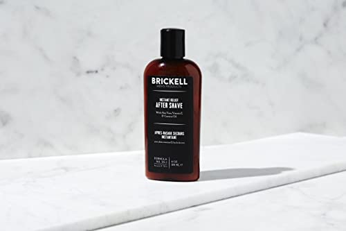 Brickell Men's Products Instant Relief Aftershave for Men, Natural and Organic Soothing After Shave Balm to Prevent Razor Burn, 4 Ounce, Scented - Image 2