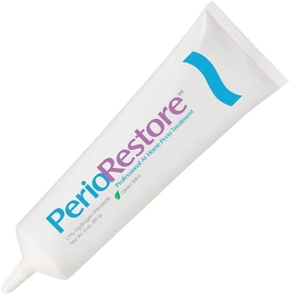 Perio Restore Gel 3 Ounce Tube; 1.7% Hydrogen Peroxide Oral Cleansing Treatment Gel. Mint Flavor - Image 3