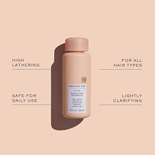 Kristin Ess Signature Salon Sulfate Free Shampoo Conditioner Set for Moisture, Softness + Shine - Anti Frizz - Vegan + Color Safe - Clarify, Hydrate + Repair Oily, Dry, Fine, Curly, Coily + Thick Hair - Image 4