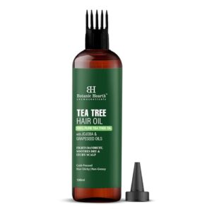 Botanic Hearth Tea Tree Oil for Hair | With Jojoba & Grapeseed Oils | Soothes Itchy Scalp & Fights Dandruff | Non GMO Verified | 6.7 fl oz