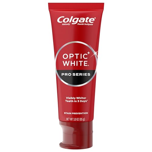 Colgate Optic White Pro Series Stain Prevention Hydrogen Peroxide Toothpaste, Teeth Whitening Toothpaste, Effectively Removes Tea, Coffee, and Wine Stains, Enamel-Safe for Daily Use, 3 Pack, 3.0 oz - Image 9