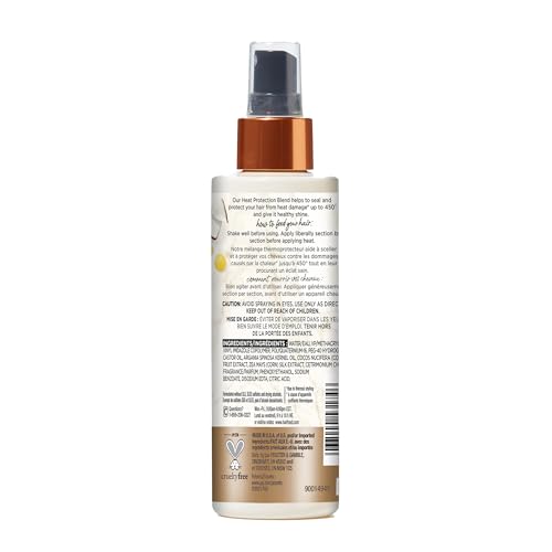 Hair Food Coconut & Argan Oil Heat Protectant Leave-In Spray for All Hair Types, 450°F Heat Protection, Sulfate-Free, Paraben-Free, Dye-Free, Alcohol-Free, Adds Shine, 6.4 Fl Oz - Image 8