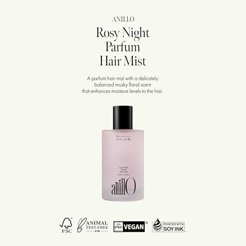 Rosy Night Vegan Hair Perfume Long-Lasting Floral Musky Scented with Damask Rose Extract, Rosehip Oil, Peptide Complex for All Hair Type, Free of Silicone & Parabens (3.38 fl. Oz) - Image 2