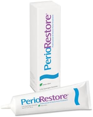 Perio Restore Gel 3 Ounce Tube; 1.7% Hydrogen Peroxide Oral Cleansing Treatment Gel. Mint Flavor