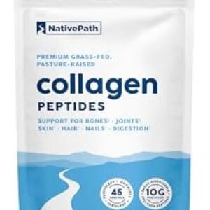 NativePath Collagen Peptides Protein - Hydrolyzed Type 1 & 3 Collagen Powder for Skin, Hair, Nails - Collagen Powder for Skin - 15.9 oz (45 Servings)