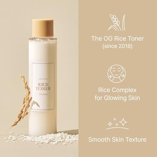 I'm from Rice Toner, Milky Toner for Glowing Skin, 77.78% Korean Rice, Glow Essence with Niacinamide, Hydrating for Dry, Dull, Combination Skin, Vegan, Fragrance Free, Glass Skin 5.07 Fl Oz - Image 2