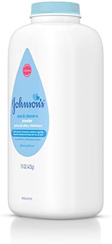 Johnson's Baby Powder, Naturally Derived Cornstarch with Aloe & Vitamin E for Delicate Skin, Hypoallergenic and Free of Parabens, Phthalates, and Dyes for Gentle Baby Skin Care, 15 oz - Image 7