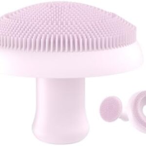 Super Soft Face Scrubber, Gentle Silicone Face Scrubber Exfoliator for Cleansing and Massage, Facial Wash Exfoliating Brush for Men and Women Cleaning Blackhead Acne Pore (Purple)