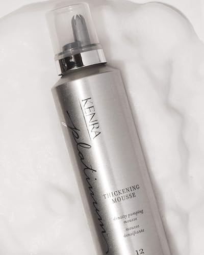 Kenra Platinum Thickening Mousse 12 | Volumizing Styler | Adds Fullness & Body | Humidity Protection Up To 48 hours | Density Plumping up tp 150% | Thermal Protection | All Hair Types - Image 5