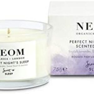 'NEOM- Perfect Night's Sleep Scented Candle, Travel Size | Lavender & Jasmine | Essential Oil Aromatherapy Candle | Scent to Sleep