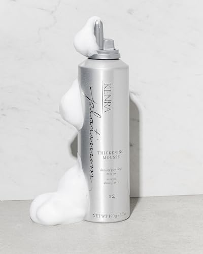 Kenra Platinum Thickening Mousse 12 | Volumizing Styler | Adds Fullness & Body | Humidity Protection Up To 48 hours | Density Plumping up tp 150% | Thermal Protection | All Hair Types - Image 4