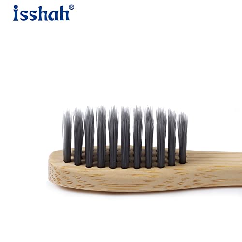 Biodegradable Eco-Friendly Natural Bamboo Charcoal Toothbrushes, FSC Certified and PETA Approved - 12 Count - Image 3