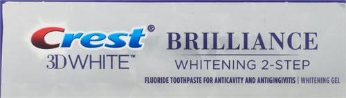 Crest 3D White Brilliance 2 Step Kit, Crest 3D White Toothpaste, Deep Clean Toothpaste (4oz) + Teeth Whitening Gel (2.3oz) - Image 16