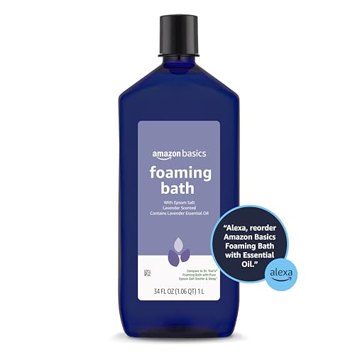 Amazon Basics Lavender Scented Foaming Bath with Essential Oil, 34 Fluid Ounce - Image 4