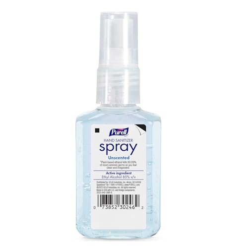 PURELL Advanced Hand Sanitizer Spray, Unscented, 2 fl oz Travel-Size Spray Bottle (Pack of 6) – 2023-04-EC - Image 2