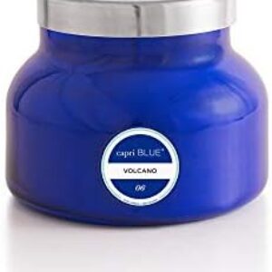 Capri Blue Volcano Scented Candles - Luxury Candles for Home Scented with Tropical Fruit & Sugared Citrus - Soy Candle Wax Blend - Tropical Candle - Jar Candles - Blue Candle (19 oz)