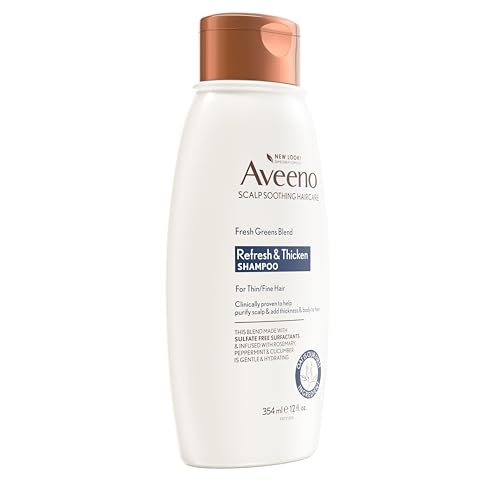 Aveeno Fresh Greens Blend Natural Volumizing Shampoo, Cucumber, Rosemary, for Fine Hair, 12 fl oz - Image 6