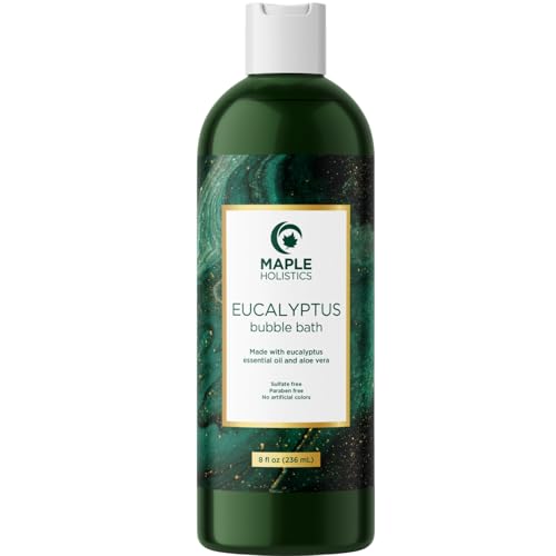 Premium Eucalyptus Bubble Bath Soap - Sulfate Free Adult Bubble Bath for Women and Men with Relaxing Essential Oils with Vitamin E - Foaming Bath Oil for Dry Skin Featuring Aromatherapy Oils - Image 8
