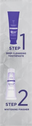Crest 3D White Brilliance 2 Step Kit, Crest 3D White Toothpaste, Deep Clean Toothpaste (4oz) + Teeth Whitening Gel (2.3oz) - Image 14