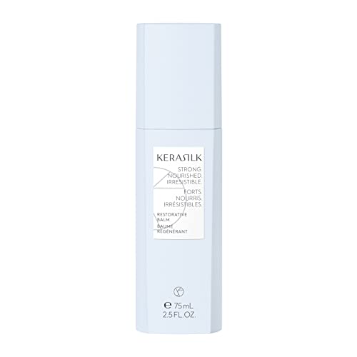 KERASILK Restorative Balm | Intensely Repairs & Minimizes Breakage | Nourishes Dry Ends & Strengthens Strands | With Heat Protection | For Dry, Stressed & Damaged Hair | 75ml