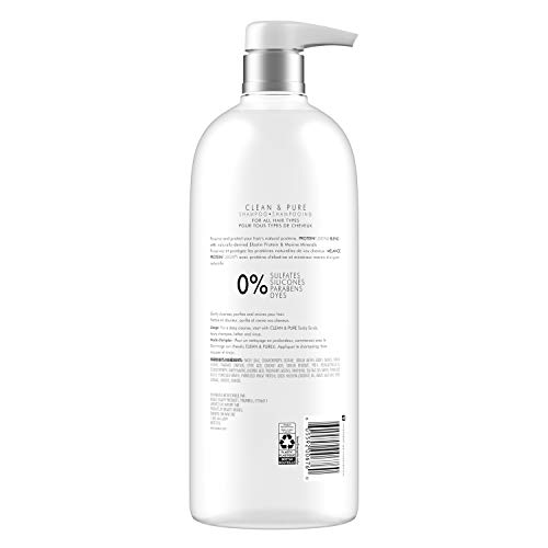 Nexxus Clean and Pure Clarifying Shampoo, With ProteinFusion, Nourished Hair Care Silicone, Dye And Paraben Free 33.8 oz - Image 2