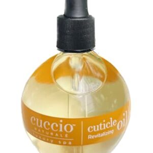 Cuccio Naturale Revitalizing- Hydrating Oil For Repaired Cuticles Overnight - Remedy For Damaged Skin And Thin Nails - Paraben /Cruelty-Free Formula - Milk And Honey - 2.5 Oz