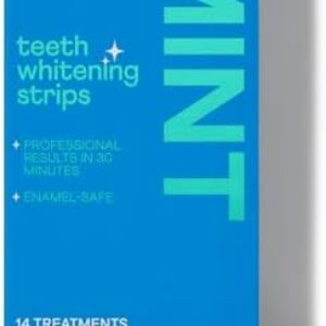 Zimba Teeth Whitening Strips Vegan Whitening Strip Enamel Safe Teeth Whitening Hydrogen Peroxide Teeth Whitener for Coffee, Wine, Tobacco, and Other Stains, 28 Strips (14 Day Treatment), Mint