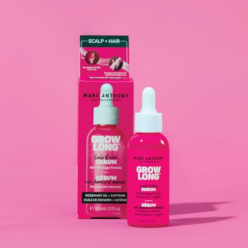 Marc Anthony Grow Long Scalp & Hair Serum - Anti-Breakage Formula Nourish, Strengthen & Hydrate Scalp & Hair Follicles - Natural Shine & Fuller-Looking Hair Strands from Root to Tip, 2 fl oz - Image 2