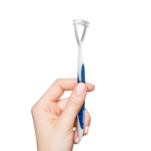GUM Tongue Cleaner - Dual Action Soft Bristled Tongue Brush with Tongue Scraper for Better Oral Hygiene - Bad Breath Treatment (6pk) - Image 4