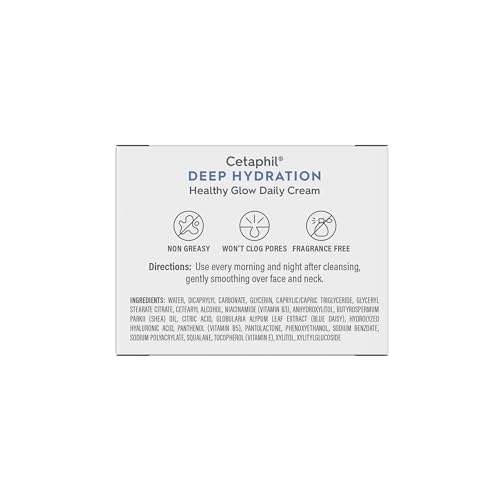 Cetaphil Deep Hydration Healthy Glow Daily Face Cream, 1.7 oz, 48 Hour Dry Skin Face Moisturizer for Sensitive Skin, With Hyaluronic Acid, Vitamin E & Vitamin B5 - Image 9