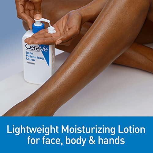 CeraVe Daily Moisturizing Lotion for Dry Skin | Body Lotion & Face Moisturizer with Hyaluronic Acid and Ceramides | Daily Moisturizer | Fragrance Free | Oil-Free | 19 Ounce - Image 2