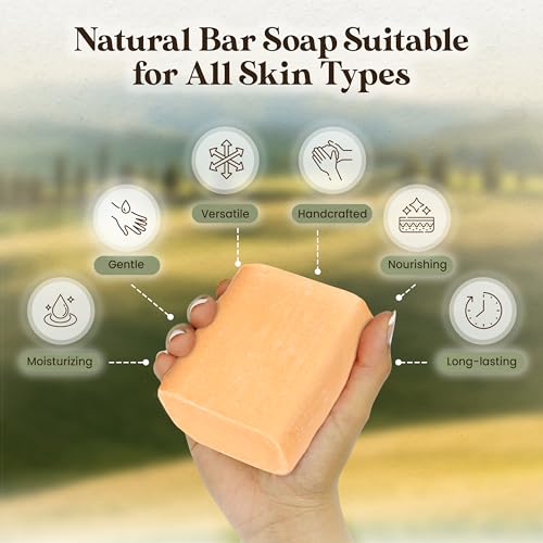 Amish Farms Bar Soap w/All Natural Bentonite Clay | Made in USA, Vegan Moisturizing for Sensitive Skin | Women & Mens Face & Body Bar Bath Soap for Shower | Clean Scent | 5oz Ea (5 Bars) - Image 4