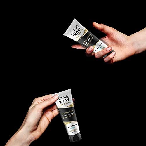 Active Wow Activated Charcoal Toothpaste - Charcoal Toothpaste for Whitening, Charcoal Teeth Whitening, Made with Organic Coconut Oil & Xylitol, Charcoal Activated Toothpaste (4 Ounce (Pack of 1)) - Image 6