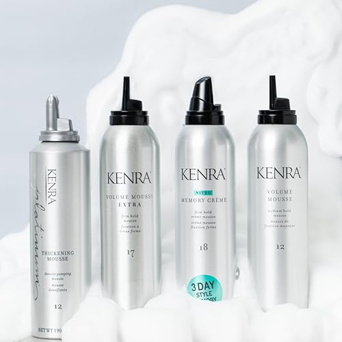 Kenra Volume Mousse Extra 17 | Firm Hold Mousse | Alcohol Free | Non-drying, Non-flaking Lightweight Formula | Tames Frizz & Conditions |Thermal Protection up to 450F| All Hair Types - Image 6